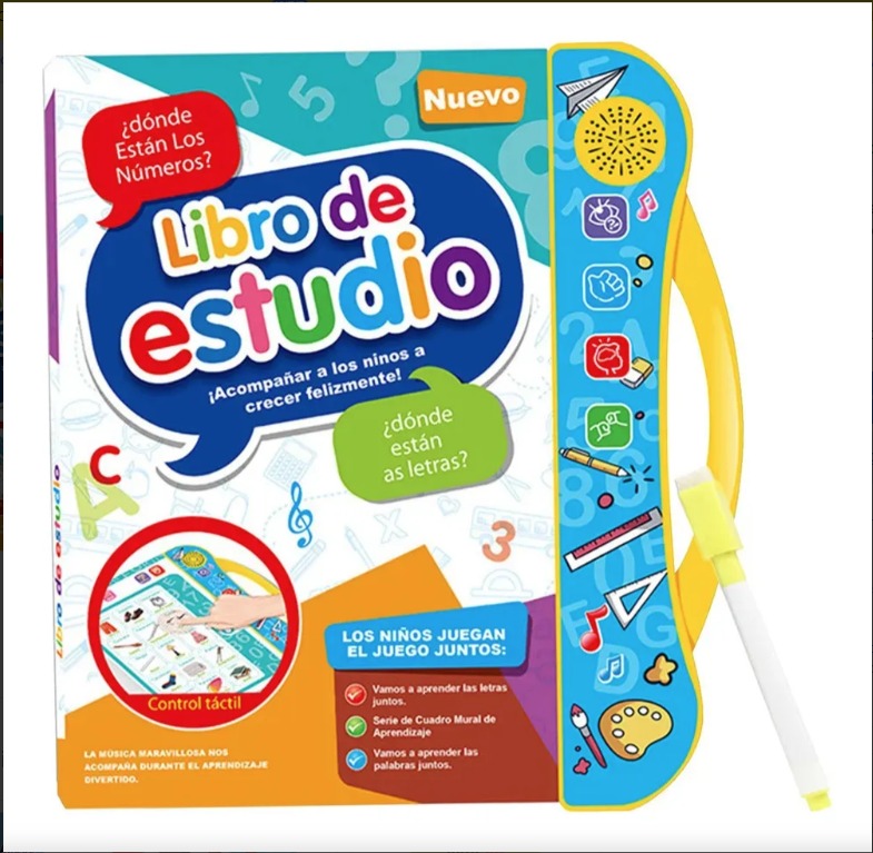 [BOD-JUG-014] LIBRO INTERACTIVO INFANTIL - LIBRO DE ESTUDIO +3