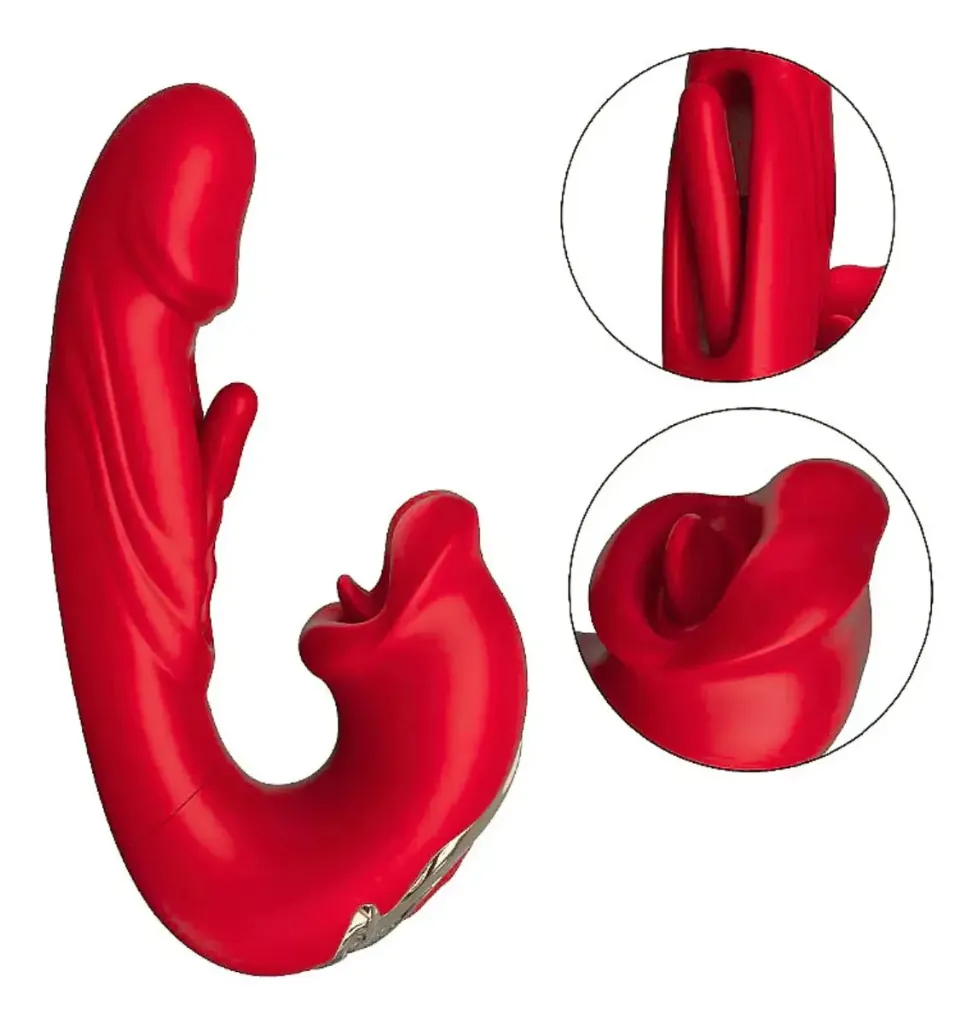 VID DOBLE FUNCION - Vibrador Doble Clit Spot Con Succión