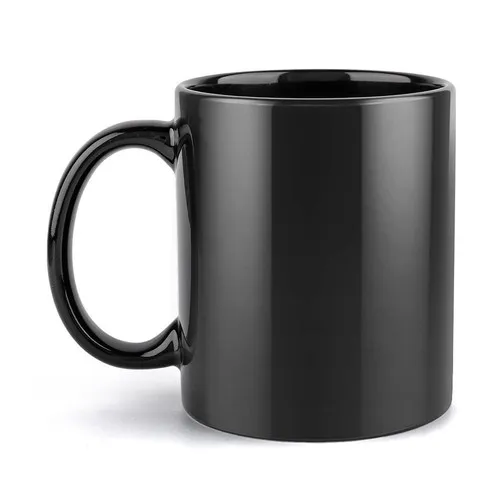 TAZA DE CAFE CERAMICO VASO POSILLO NEGRO