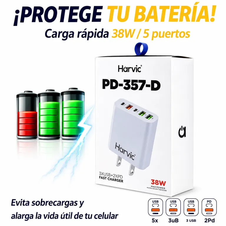CARGADOR INTELIGENTE PD-357