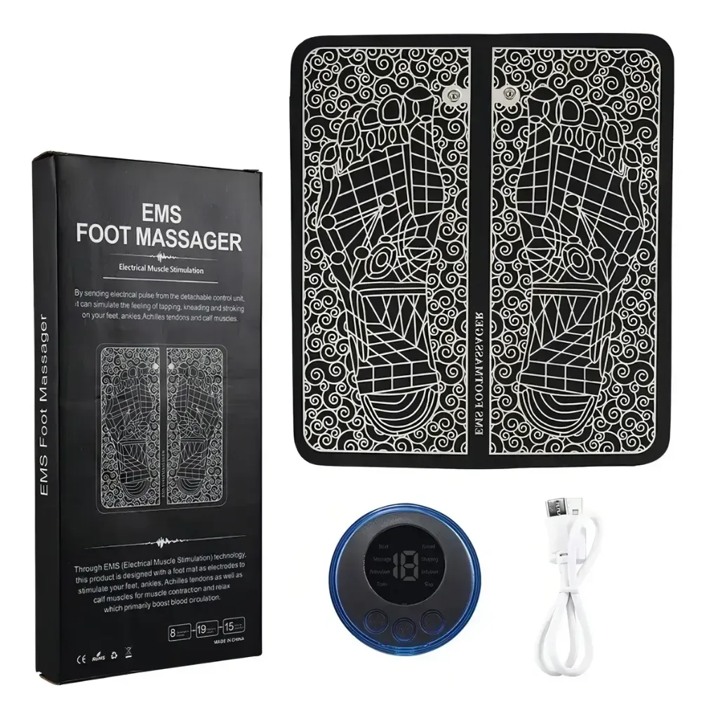 MASAJEADOR DE PIES ELECTRICO PORTATIL EMS RECARGABLE