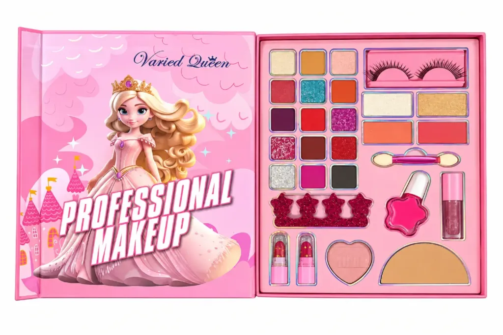 KIT DE MAQUILLAJE INFANTIL CON ACCESORIOS LIBRO