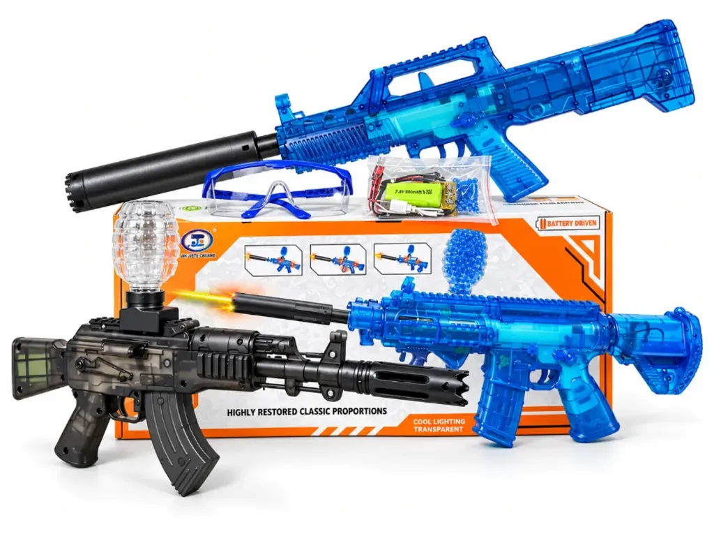 [BOD-JUG-087] PISTOLA DE HIDROGEL RIFLES CON LUCES LED