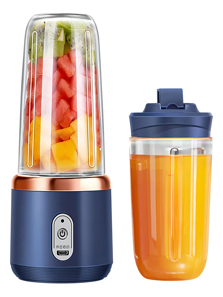 LICUADORA PORTATIL DOBLE VASO RECARGABLE