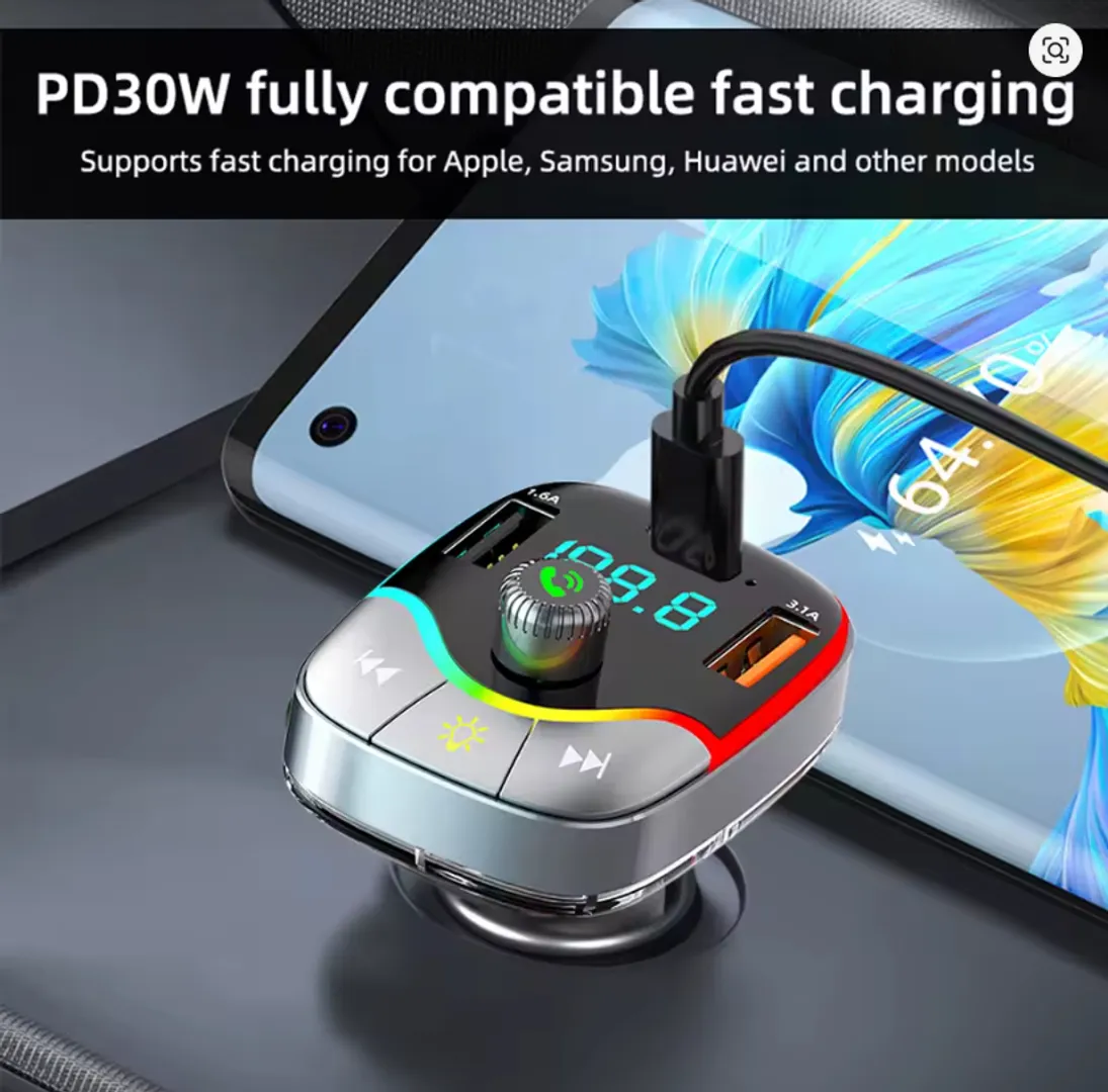 [BOD-VEH-012] MODULADOR TRANSMISOR FM Y CARGADOR USB ALS-A171